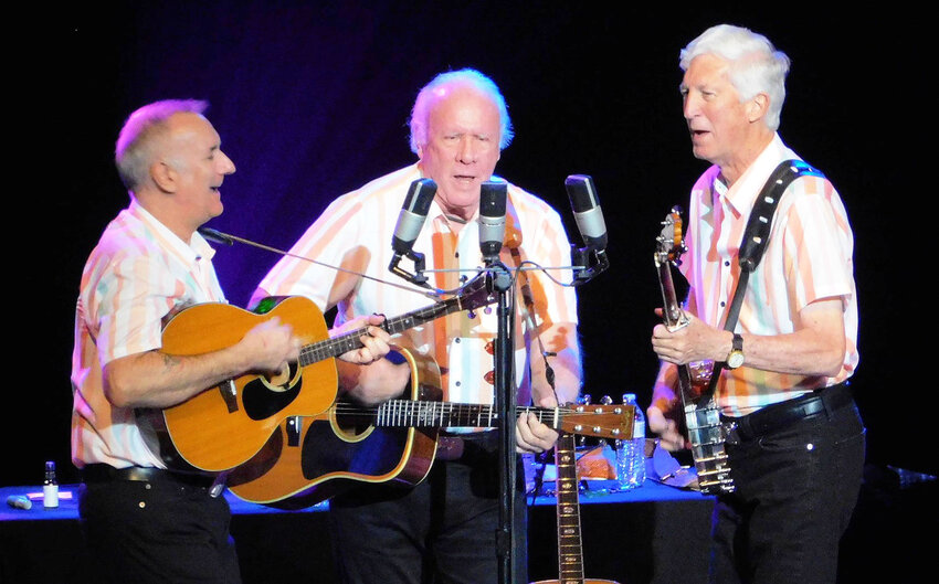 Celebrating 60 years of music, The Kingston Trio brings back memories of timeless music. Buddy Woodward, Mike Marvin and Tim Gorelangton. (Sandy Johansen photo)