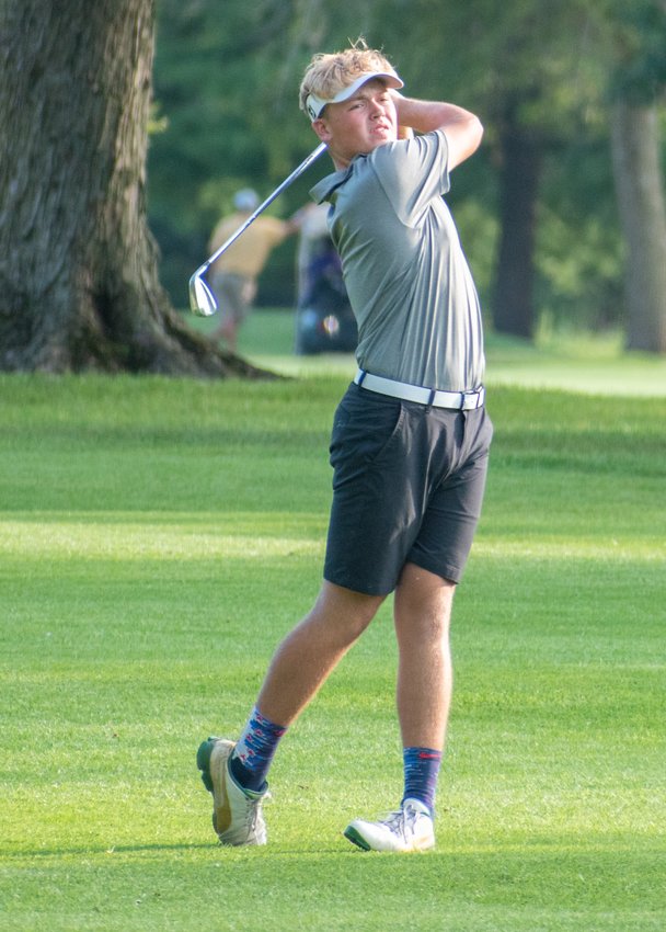 Litchfield's Tug Schwab was stellar on his home course at the Litchfield Country Club on Tuesday, Aug. 31, shooting a 1-over-par 36 to finish one stroke behind medalists Chase Laack and Dylan Halford. As a team, the Panthers finished second, nine strokes better than third place Lincolnwood.