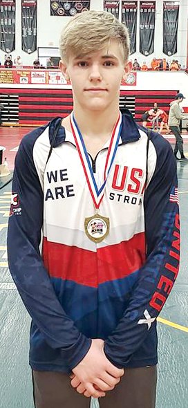 Hillsboro Jr. Topper wrestler Gunner Hefley finished second at the IKWF South Sectional in Highland on March 5, to earn a spot at the state tournament in Rockford on March 11-12. Hefley&rsquo;s teammate, Westin Fenton, will also be making the trip to state.
