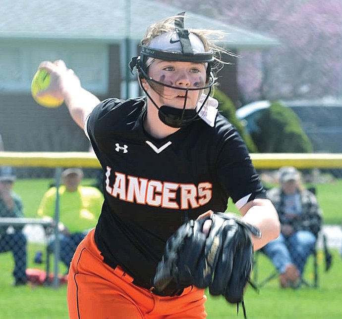 Lincolnwood pitcher Taryn Millburg turned in six solid innings of work on Saturday, April 23, allowing six hits and just one earned run, while striking out four. Unfortunately, Pana scored three unearned runs off the Lancers and escaped with a 4-3 victory to win the three-team Lincolnwood Invitational.