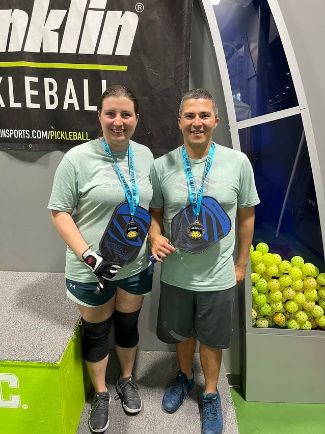 Kayla and Will Adkins had a ball in St. Louis on May 4-8, winning the bronze in the Mixed Doubles 4.0 19+ at the APP professional pickleball tour stop. Kayla also took silver in the Women&rsquo;s Doubles 4.0 19+ division, while Will officiated 17 pro level matches at the event.