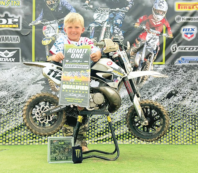 Hillsboro motocross racer Huntley Durbin earned his spot for the AMA Amateur National Motorcross Championships at Loretta Lynn&rsquo;s Ranch in August by virtue of his fifth place finish at the regional qualifier in Tigerton, WI on June 17.