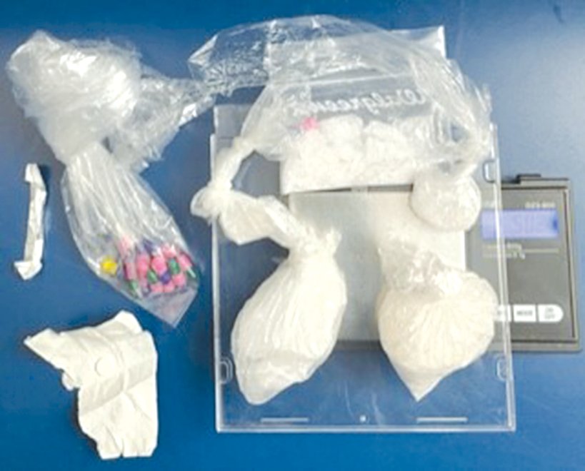 The Litchfield Police Department seized approximately 49 grams of suspected methamphetamine, 17 capsules containing suspected Fentanyl and one tablet of suspected Clonazapam in a drug bust on Wednesday, Oct. 19.