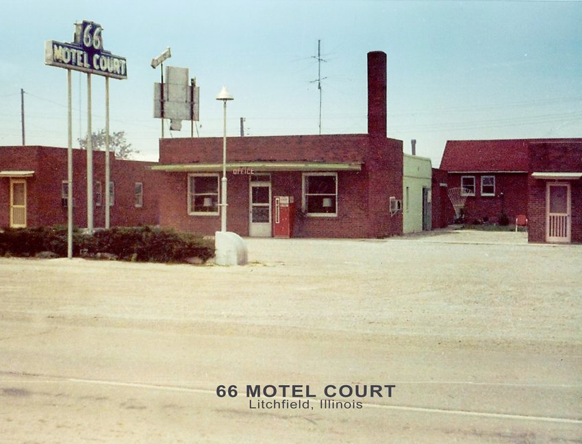 The 66 Motel Court was once a welcoming haven of hospitality for those traveling along Route 66 in Litchfield.