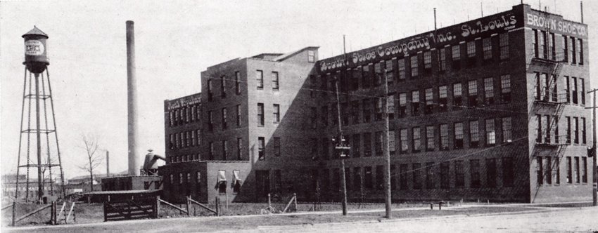 Now a historically registered building, the Brown Shoe Co., plant in Litchfield (original building pictured above) was erected in 1916, a community-driven incentive to bring the St. Louis-based company to the city.