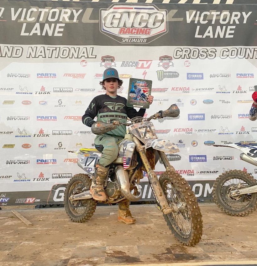 After winning a national title last year, Walshville's Travis Lentz is already off to a quick start in the 2023 Grand National Cross Country Series with two wins in the first two rounds of the elite off-road motorcycle racing series.