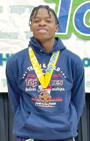 Litchfield junior Keenan Powell solidified his spot as one of the top triple jumpers in Class 1A on Friday, March 24, as he took fourth in the event at the Illinois Top Times Indoor Championships.