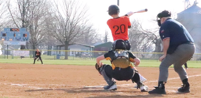 Threes were wild for Morrisonville junior Lance Weitekamp as he went 3-for-3 with three runs scored and three more driven in to help Lincolnwood-Morrisonville to an 11-1 win over Edinburg on March 30, in Raymond.