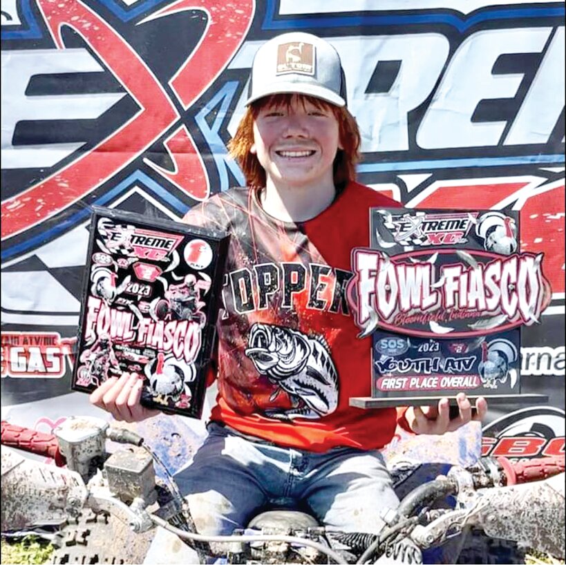 Butler&rsquo;s Briar Kuhl placed first in the Super Mini class and first overall in Youth Quads at the Extreme XC Fowl Fiasco in Bloomfield, IN, on April 1, running four laps in 1:04:38.966.