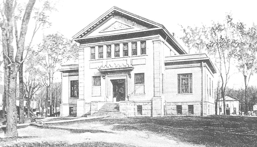 Constructed in 1904 through funding from Andrew Carnegie, Litchfield Public Library&rsquo;s building was the focal point of downtown Litchfield for 112 years. Above, is an early photo of Litchfield&rsquo;s Carnegie Library.