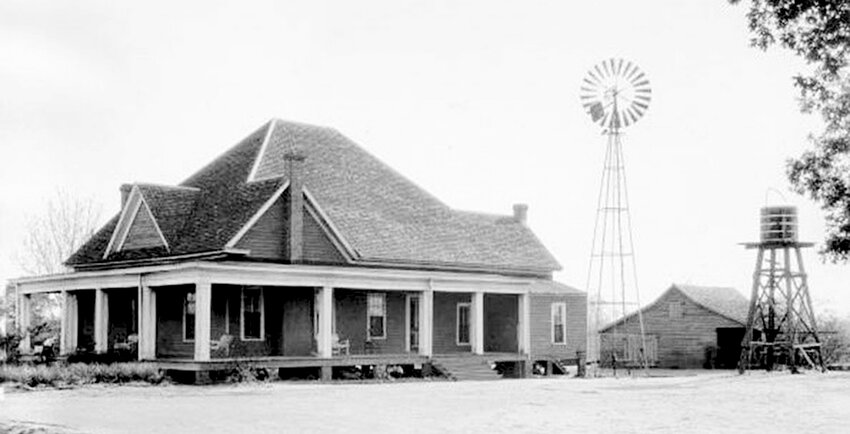 John McDaniel and his son, George, opened New Era Windmill Factory in Litchfield in 1892, going on to display their windmill in the 1904 World&rsquo;s Fair. The photo above shows the New Era Wind Mill powering a pressurized, elevated water delivery system for domestic, indoor plumbing in an isolated, rural area in Alabama in 1927.