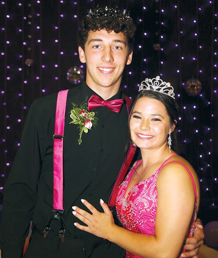Tate Dobrinich and Amy Frerichs were crowned king and queen of the Litchfield High School homecoming during a coronation ceremony on Saturday, Sept. 23, at Simmons Gym.