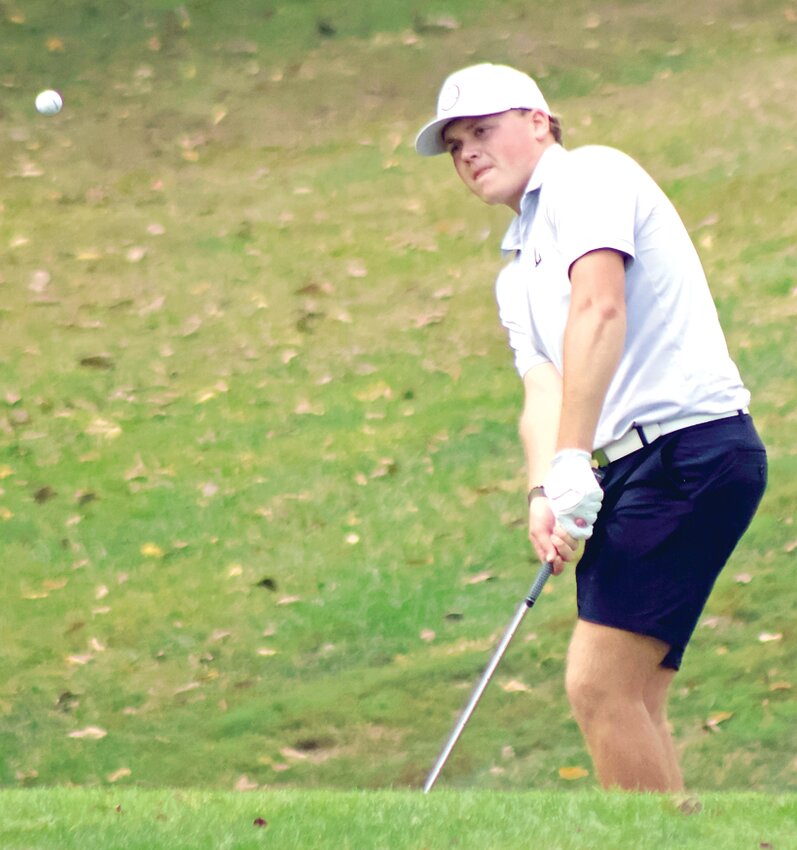 Litchfield senior Tug Schwab shot a 5-over-par 77 at Spencer T. Olin Golf Course in Alton on Wednesday, Sept. 27, to finish tied for sixth individually at the Class 1A Marquette Regional.  As a team, the Panthers shot a 324 to finish third and advance to the sectional in Waterloo on Monday, Oct. 2.