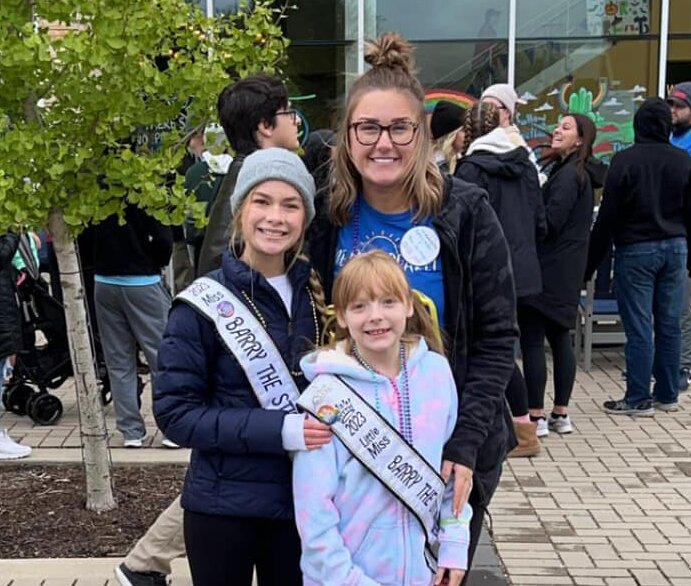 From the left are Miss Barry the Stigma Claudia Deren of Litchfield, Little Miss Barry the Stigma Lilianna Smith of Hillsboro and Summer Smith of Hillsboro.