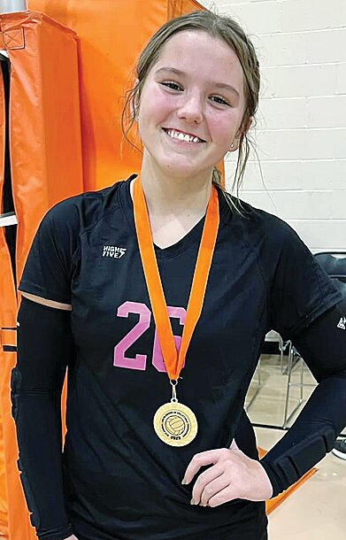 Ava Walton earned all-tournament honors for the Lincolnwood-Morrisonville JV volleyball team at Lincolnwood&rsquo;s home tournament on Saturday, Oct. 21.