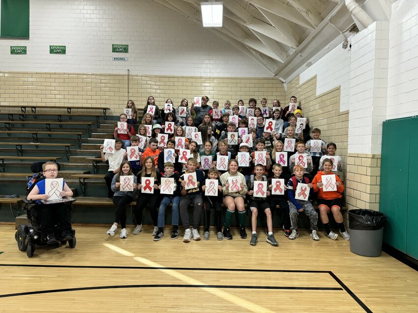 Students at Hillsboro Junior High School joined other students around Montgomery County and the nation in recognition of Red Ribbon Week, Oct. 23-27.