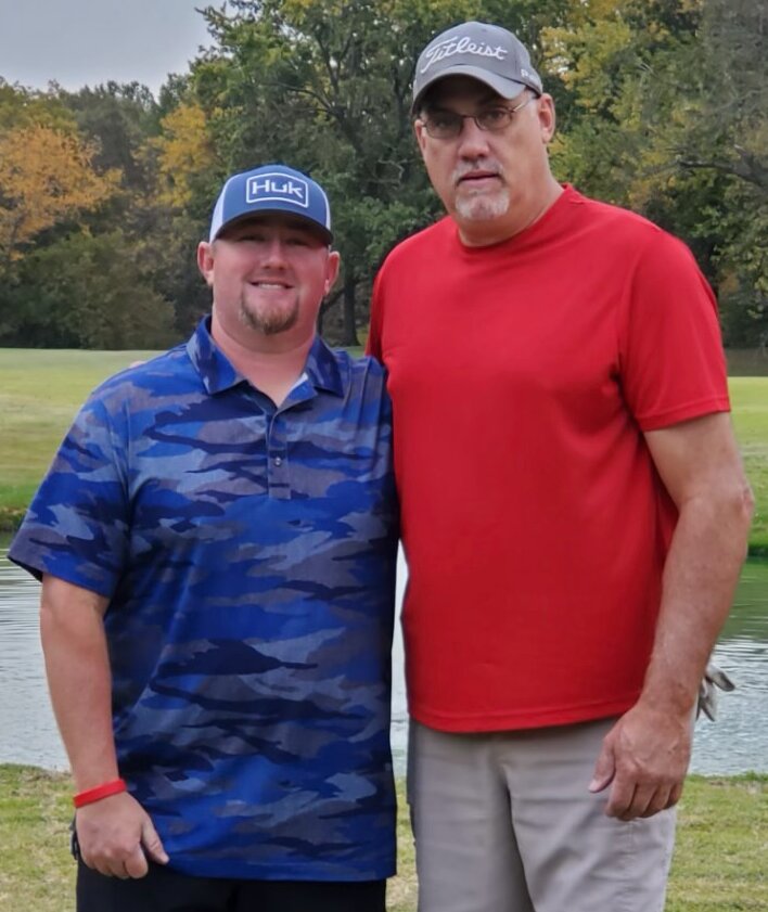 Wyatt Pence (left) and Doug Graham were the last two standings in this year&rsquo;s club championship tournament at the Litchfield Country Club, which wrapped up on Tuesday, Oct. 24. Just one hole separated the two friends at the end of the day as Graham won 1-up over Pence to win his first club title.