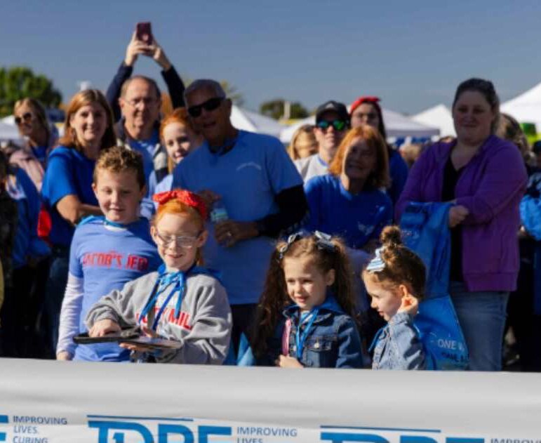 Mila Heldebrandt of Nokomis officially cut the ribbon at this year&rsquo;s 2023 Juvenile Diabetes Research Foundation One Walk event on Sunday, Oct. 22, at St. Louis Community College in Meramac.