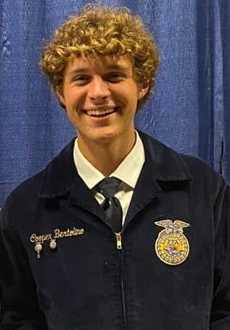 Two Nokomis High School FFA alumni received one of the highest honors in FFA during National Convention this November in Indianapolis, IN. Pictured above is Cooper Bertolino. Less than 1 percent of all FFA members earn their American Degrees, making it an extra special honor for those that do.
