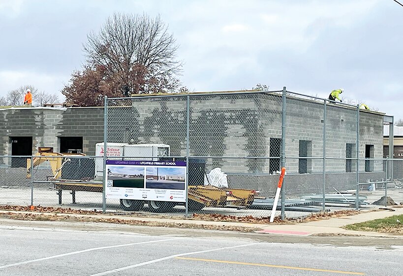 Construction continues at Litchfield Primary School, which will house pre-Kindergarten through first grade students. It is expected to be open when school starts in August 2024.