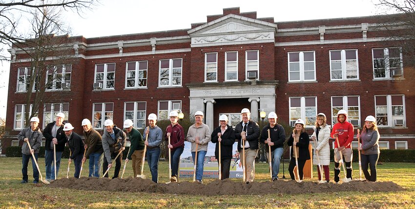Superintendent David Powell and members of the Hillsboro School Board invited the community to a special ground breaking ceremony as construction begins this month on the new Hillsboro High School project.