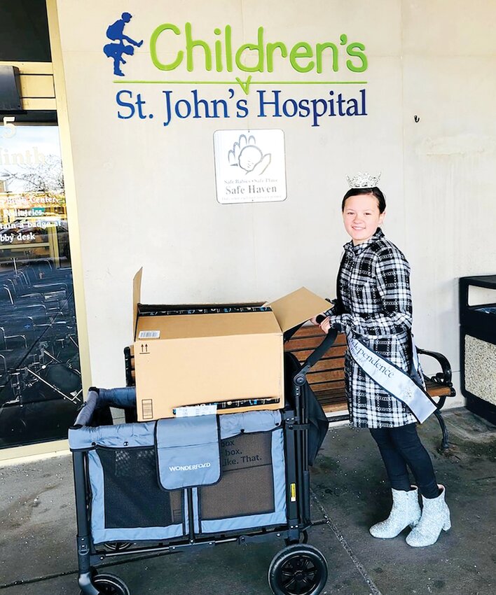2023 Raymond Junior Miss Independence Paislee Krager spent her Christmas break raising money to purchase goods for the St. John&rsquo;s Children&rsquo;s Hospital NICU, pictured above.