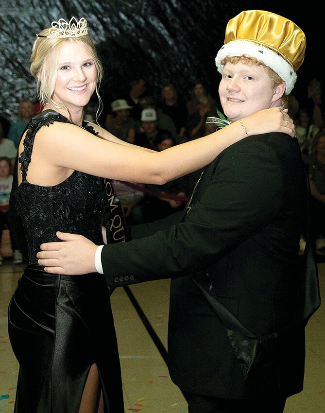 Nokomis High School seniors Lucas Stinson and Reaghan Jonas were crowned 2024 NHS Prom King and Queen at this year&rsquo;s &ldquo;Evening in the Garden&rdquo; dance on Saturday evening, April 27, at the St. Louis Catholic Church Parish Center in Nokomis. See page 8A for a complete court photo.