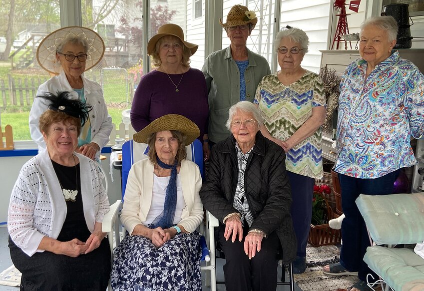 Pictured above, in front, from the left are Wilma Neisler, Janice Galer and Janette Furness. In back are Linda Denton, Mary Gillock, Rosalind Huber, Pat Eddington and Carolyn Cerven.