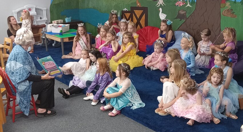 Nokomis Public Library had approximately 30 princesses, one prince and 20 adults at their Royal-Tea Party on Saturday, April 20. Attendees were read The Princess and the Frog, ate snacks and worked on various crafts.
