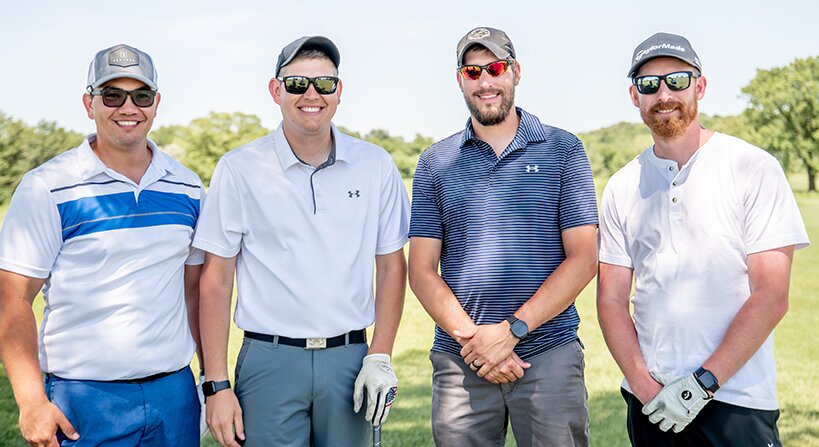 Pictured above is this year&rsquo;s winning team from the 28th annual Macoupin and Montgomery Counties&rsquo; Crime Stoppers fundraising golf tournament. From the left are Tony Castle, Ryan Kirby, Ryan Reincke and Colby Cooper