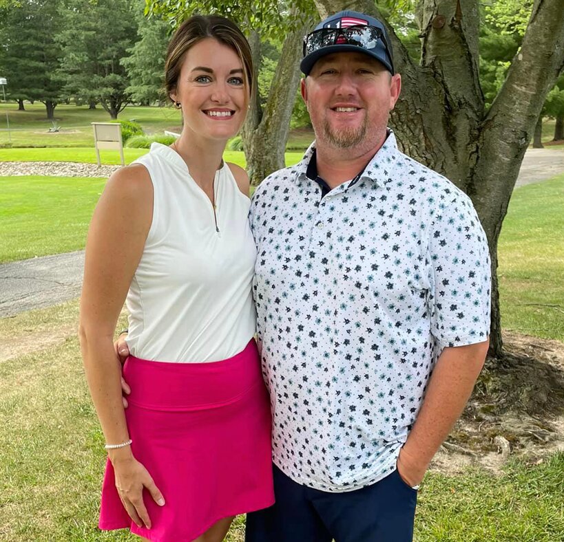 Niki and Wyatt Pence took the top spot at the Litchfield Country Club couples tournament on June 29, edging Nathan and Brooke Lynch by one stroke.