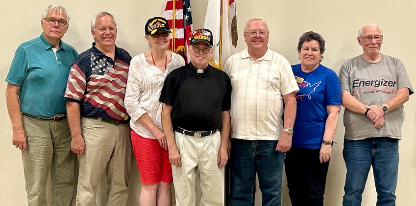 Pictured above, from the left are Dick Breckenridge, John Rauschke, Gwen and Ricky Reed, Eric Kenney, Yvonne Stuchell and Richard Sleboda.