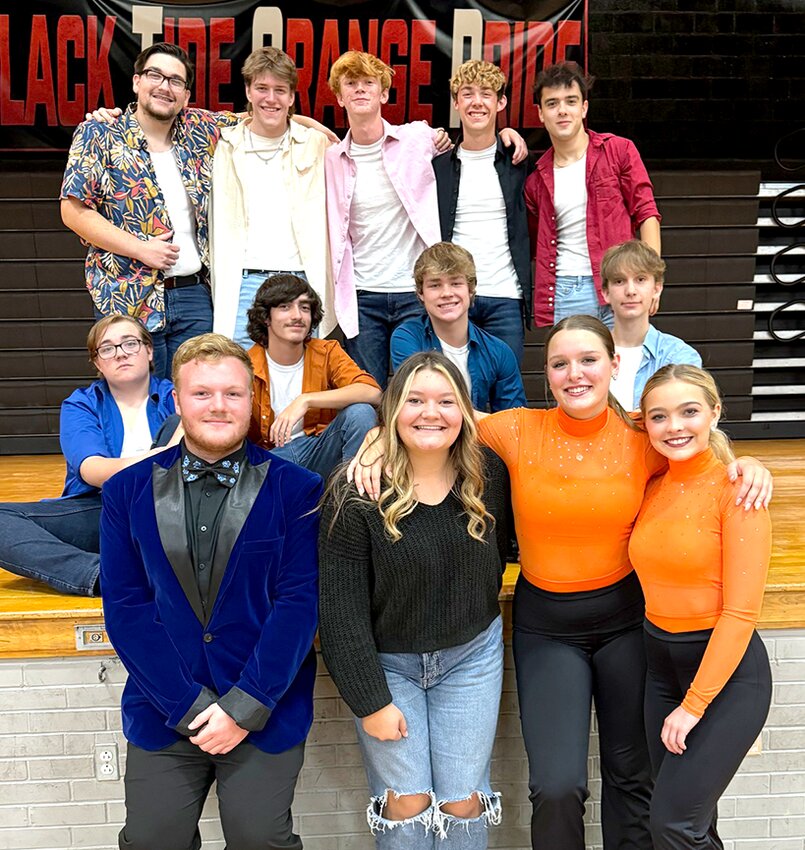Pictured above are winners from this year&rsquo;s Hillsboro High School Variety Show. In the front from the left are Jaxon Wittenmyer, Zoey Spinner, Leah Hemken and Clara Armbruster. In the second row are Garrett Kalaher, Owen Earnest, Jackson Cunningham and Joe Lanter,and in the back are Samuel Dilley, Gerhard Netemeyer, Mark Mattson, Mitchell Cunningham and Dominic Clark.