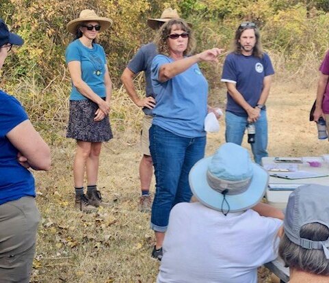 Nancy Redman is pictured above delivering her presentation to fifty Inland Bird Banding Association members during the organization&rsquo;s annual meeting held from Oct. 25 to 27 in Little Rock, AR.