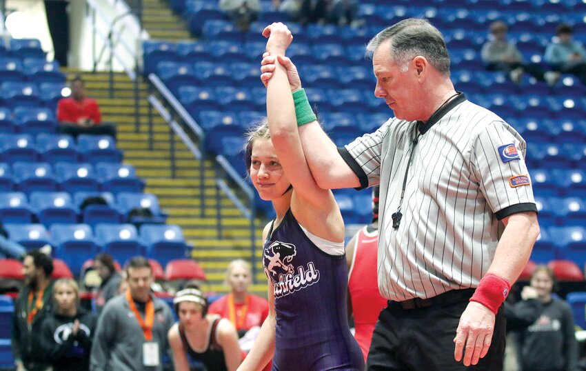 March is Women&rsquo;s History Month so it was somewhat fitting that the &ldquo;last man standing&rdquo; when it came to high school sports in Montgomery County was a woman who made history. Litchfield sophomore Rilynn Younker closed out the winter sports season by claiming her second straight medal at the IHSA Girls Wrestling State Finals. Younker, who finished fifth at 110-pounds after placing fourth in the same class last year, is the first Litchfield High School wrestler to make the podium at state in her first two years of high school, beating wrestlers from Thornton Fractional South (enrollment 1,872), Lockport Township (enrollment 3,821) and Homewood-Flossmoor (enrollment 2,750) in the process.&nbsp;