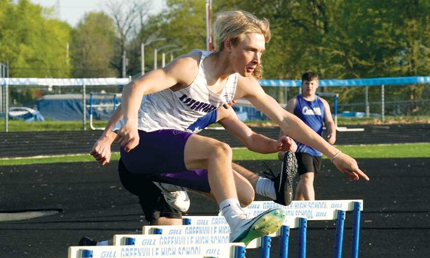 Litchfield's Johnathon Bowles finished second in both hurdles events and in the triple jump as the Panthers took first in the boys team standings at the Greenville Open on Tuesday, April 22.