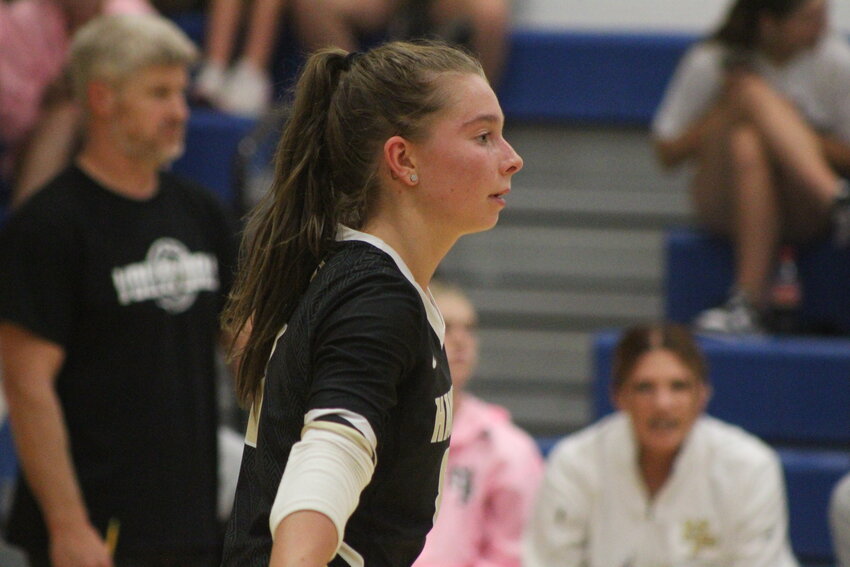 Mid-Prairie senior Dakota Mitchell, a North Texas State recruit, has totaled more than 2,000 digs in her high school career.