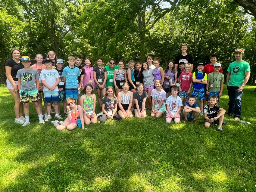 Washington, Johnson, Keokuk, and Iowa county 4-H campers mixed and mingled to help create new friendships and connections.  Washington County 4-H had 26 junior members attend the camp with seven high school counselors – Jade Sheetz, Peighton Ford, Averi Janecek, Brock Thomann, Elijah Statler, Gavin Sieren, and Hunter Robertson  – leading the way.