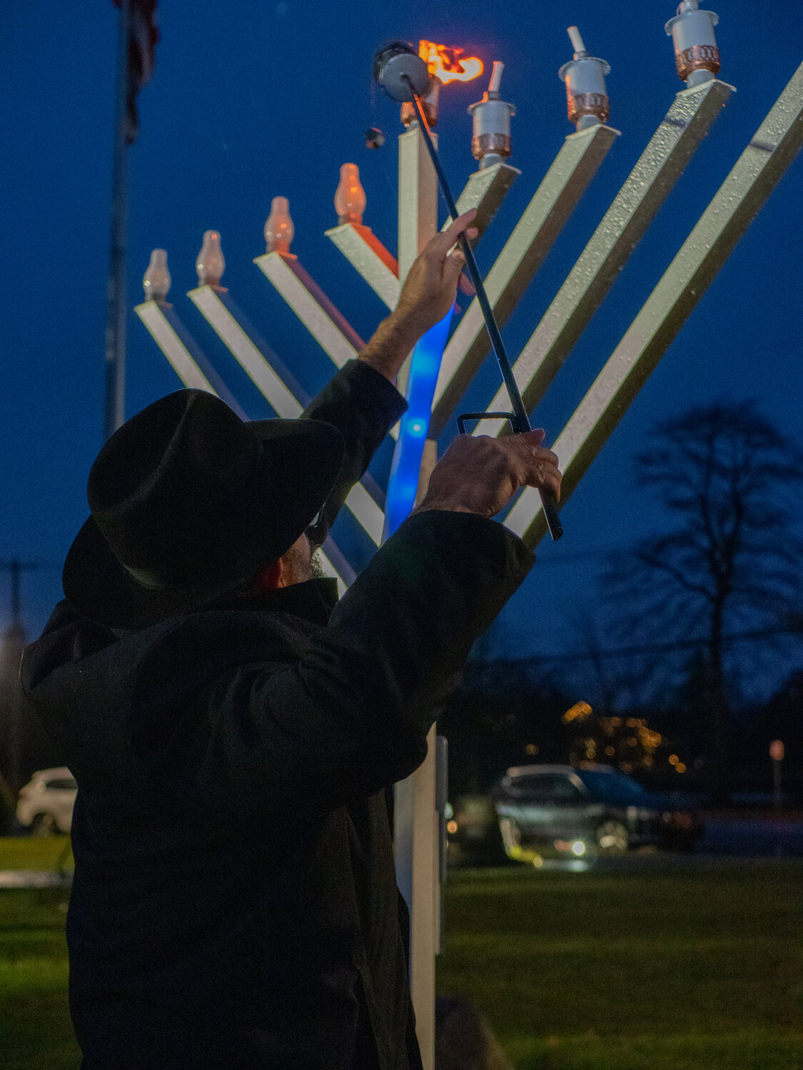 Chabad of Islip menorah lighting on Brightwaters Canal | The Islip Bulletin