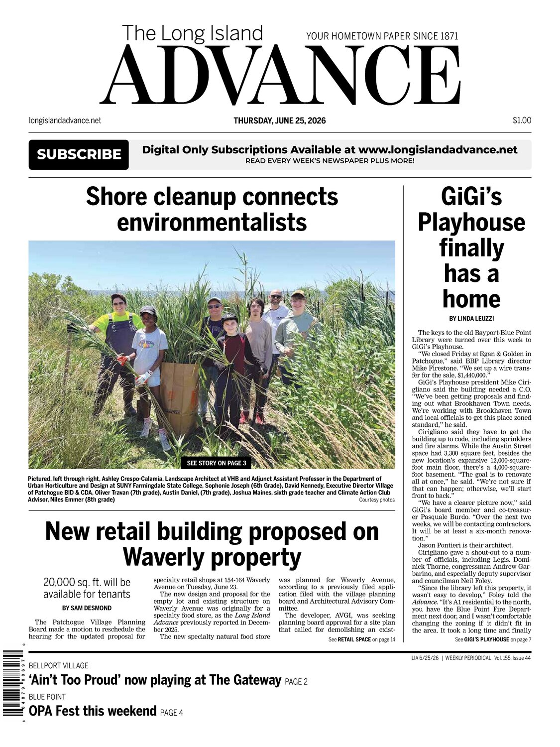 The Long Island Advance - June 25, 2026