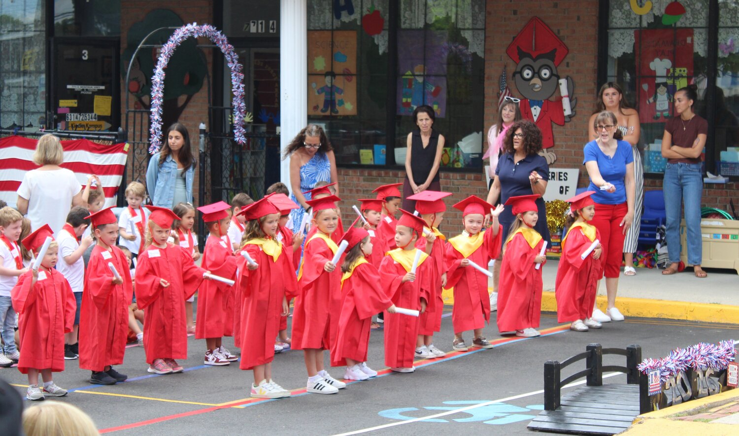 A patriotic graduation