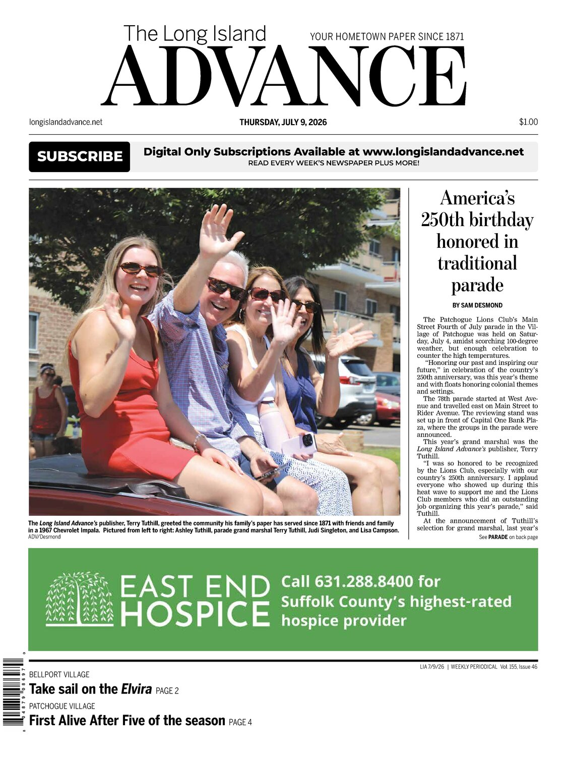 The Long Island Advance - July 9, 2026