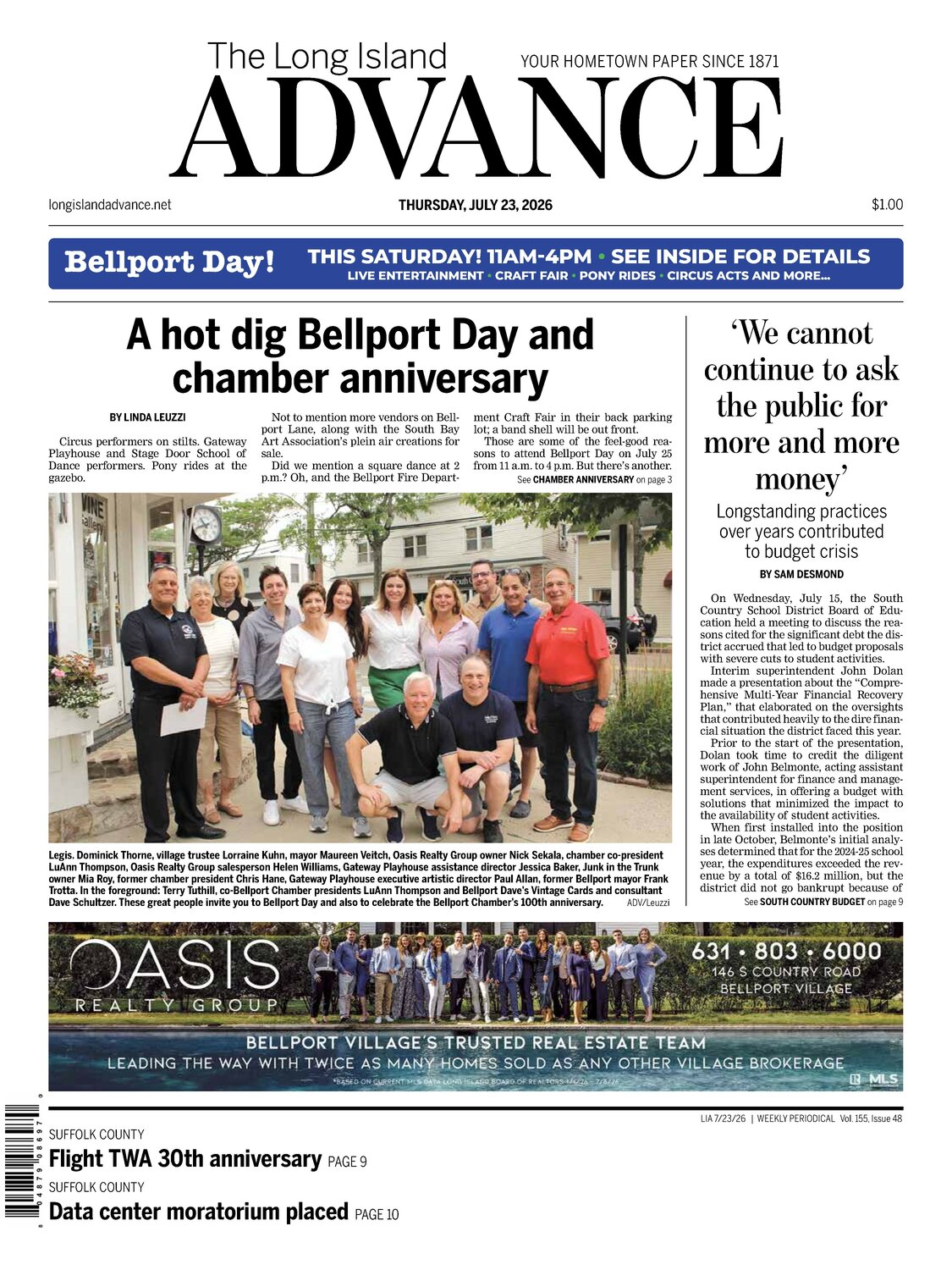 The Long Island Advance - July 23, 2026