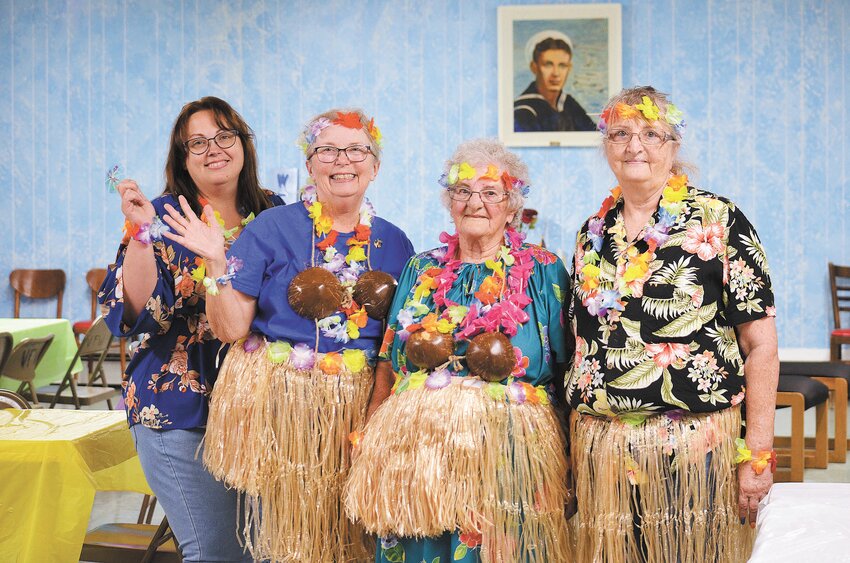 Secretary Kristen Allen, Susie Horgan, Treasurer Pat Bandy, President VaLinda Eberle