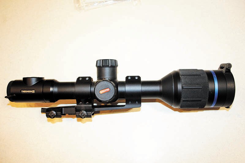 Of course a thermal image scope is a little bulkier than a regular scope but not bad.