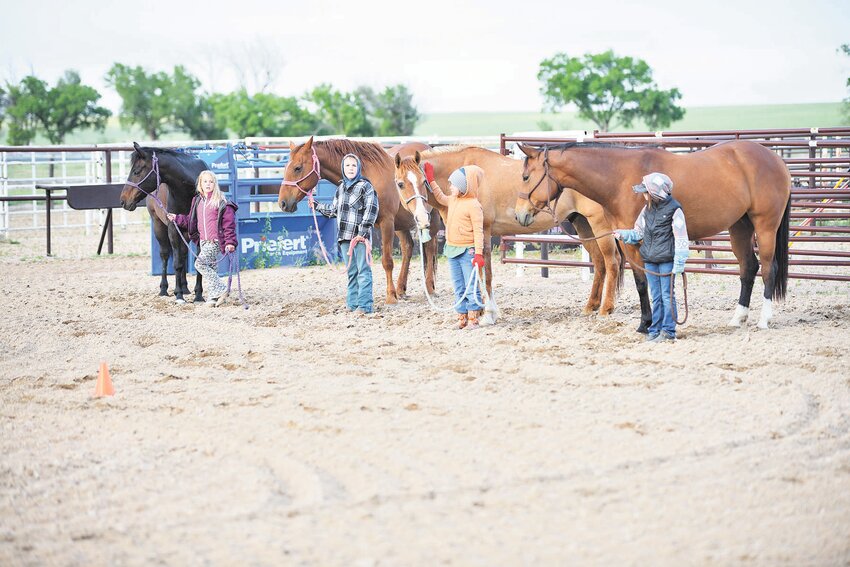 Lined up and waiting for further instruction.