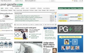 PG+ 's  first home page promotions on PostGazette.com;