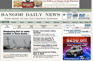 BangorDailyNews.com consolidated its sales force in January 2010.