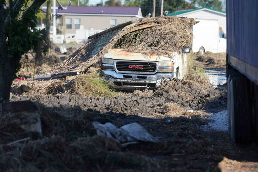 Damage caused by Hurricane Ida to the community of Ironton, La. on Sept. 24, 2021.