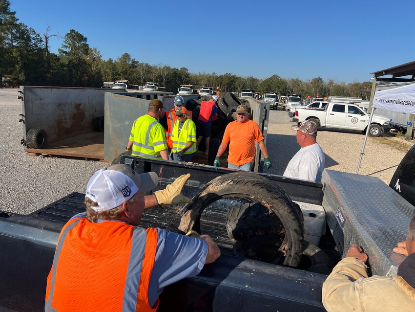 Over 60 residents participate in first 'Waste Tire Collection Event' held by the Litter Abatement Department